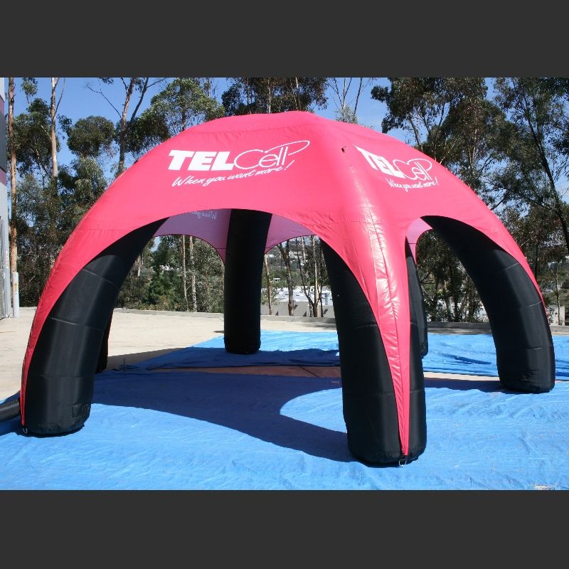 Spider Inflatable Tent, Full Color Digital Print 6 Sides Dome Tent- 20'Dia. 4