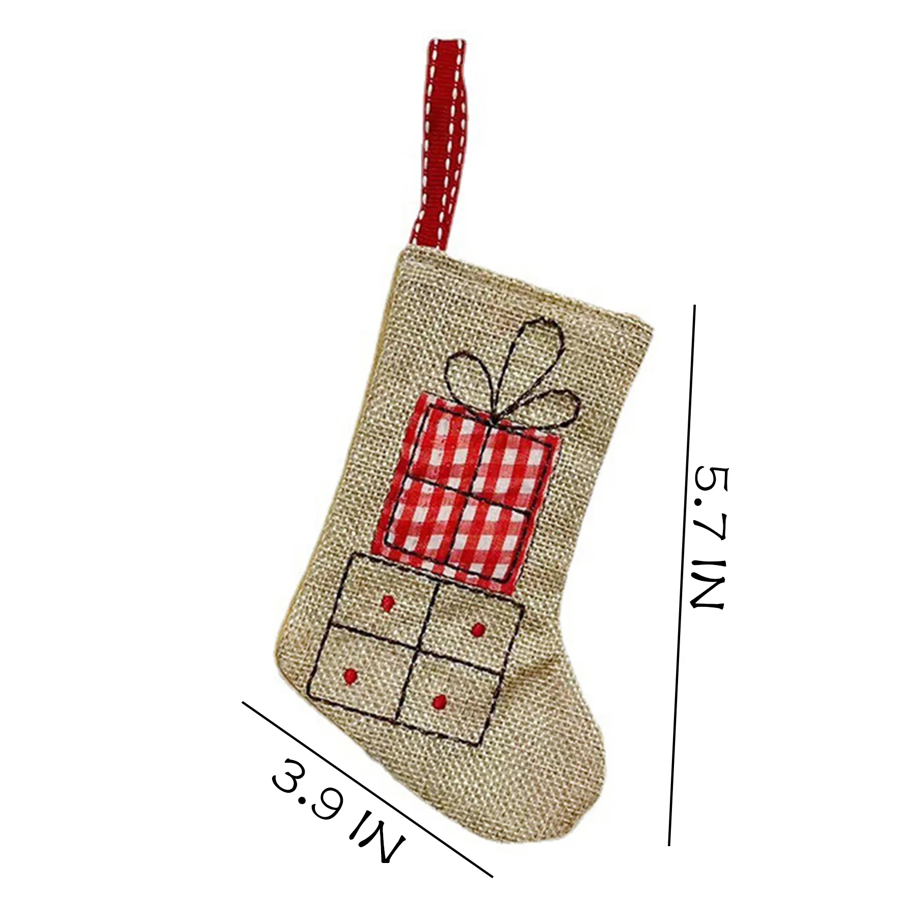 Cotton 12 Christmas Stocking Pendants 4
