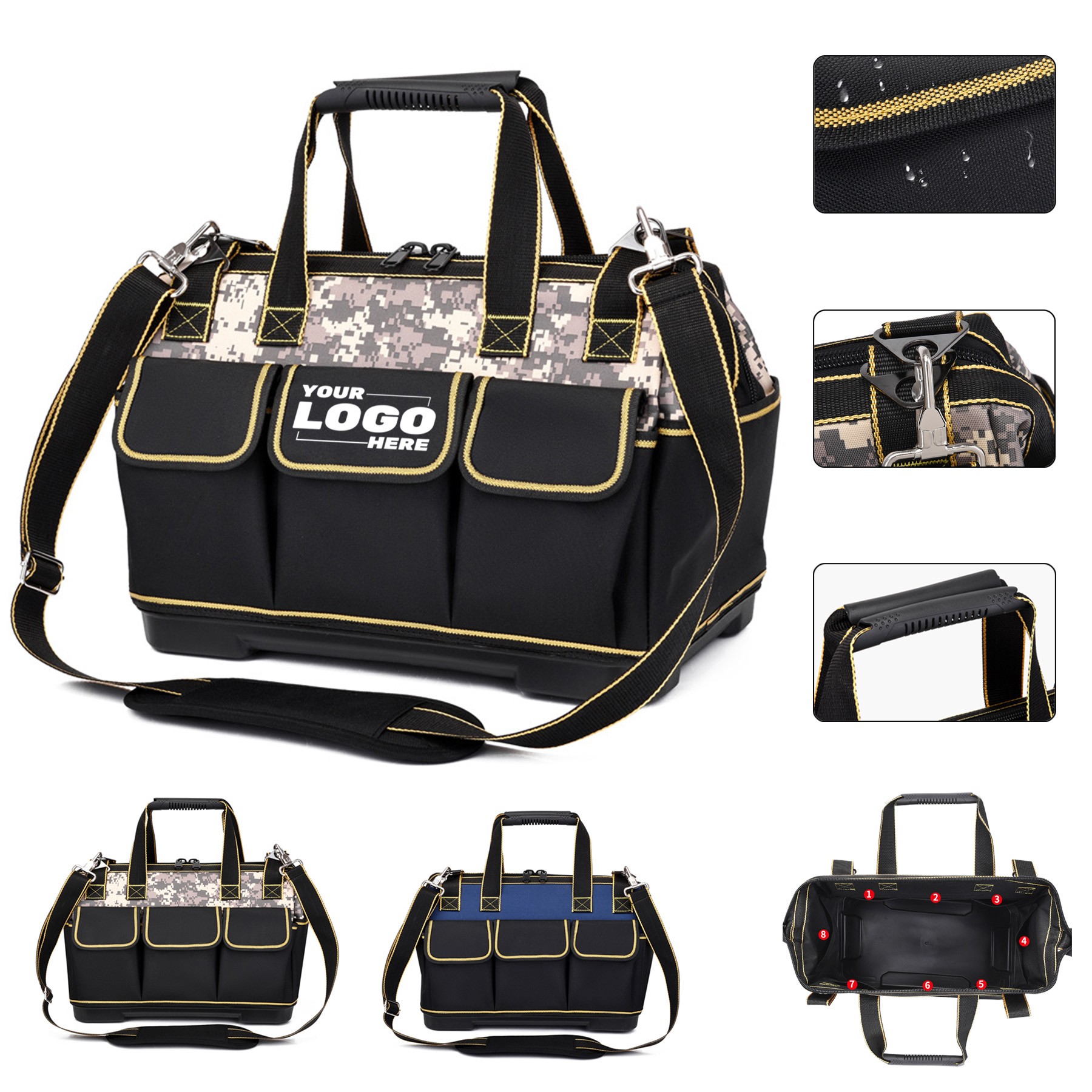 Wide Mouth Tool Storage Bag