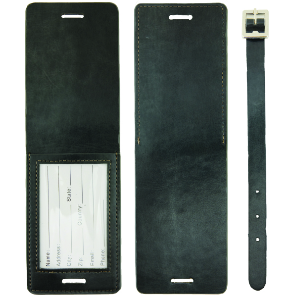 New Age Italian PU Leather Luggage Tag 33
