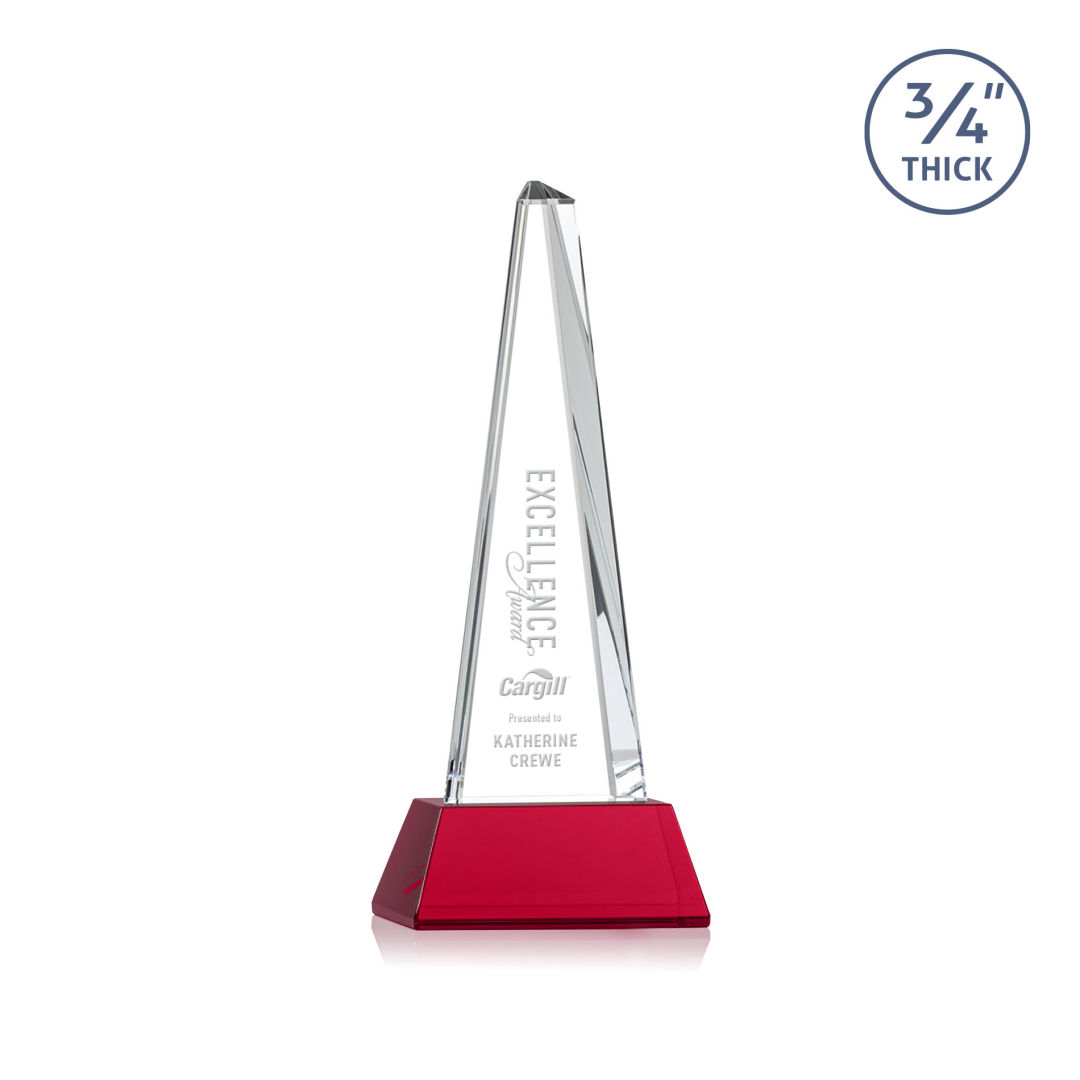 Majestic Tower Award on Newhaven Base - Red 9
