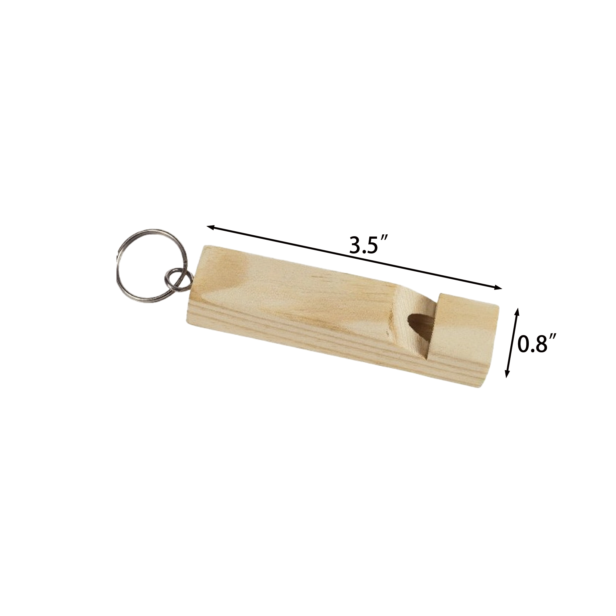 Wooden Train Whistle Key Chain 3