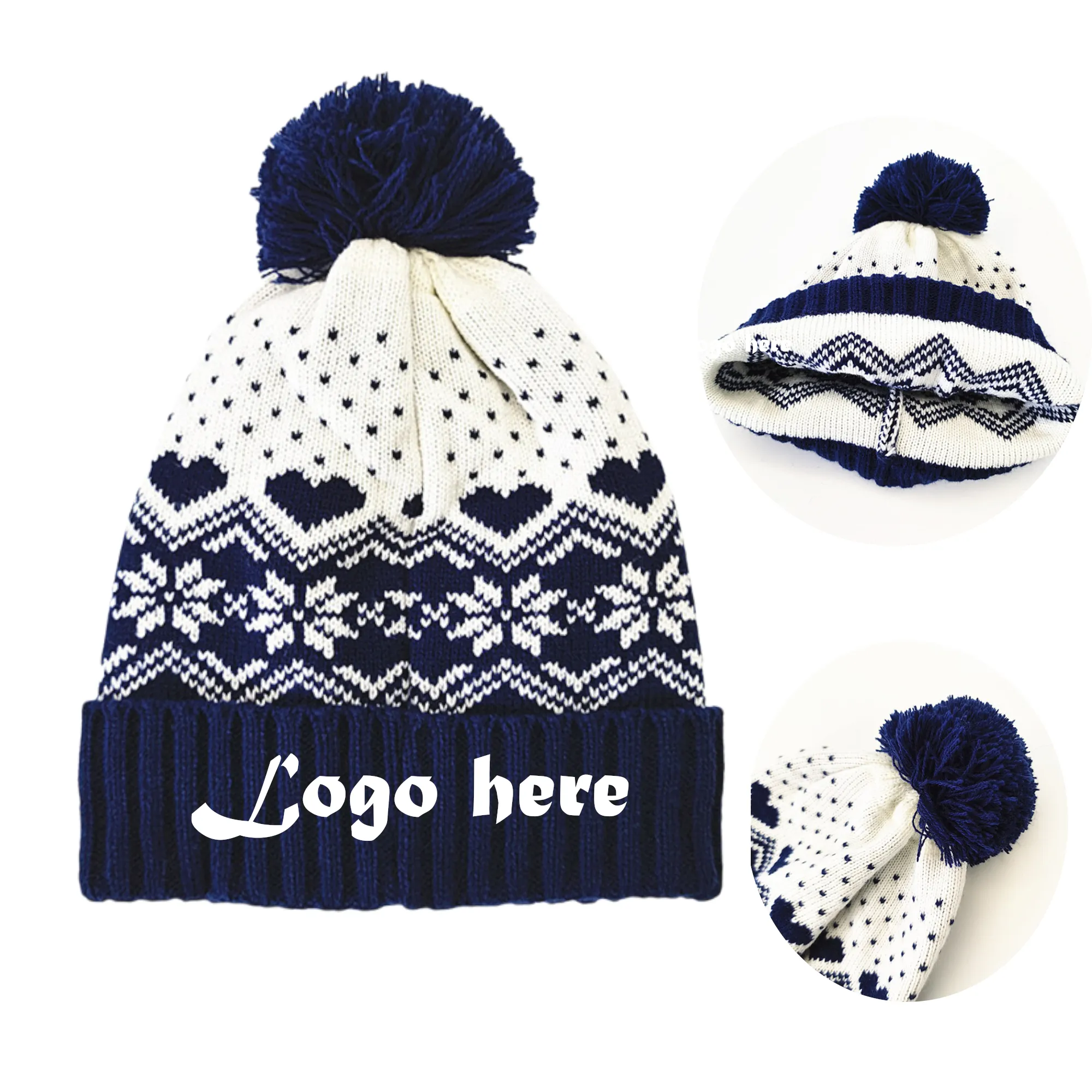 Custom Christmas Hats Winter Knitted Caps