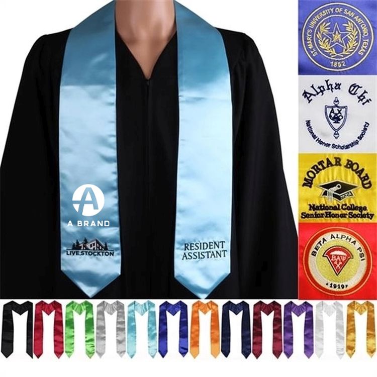 Custom Satin Graduation Stoles 2