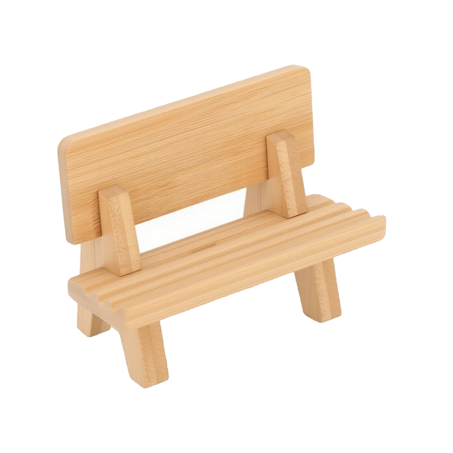 Creative Laser Printed Eco-Friendly Bench-Style Phone Stand With MOQ: 100Pcs 2