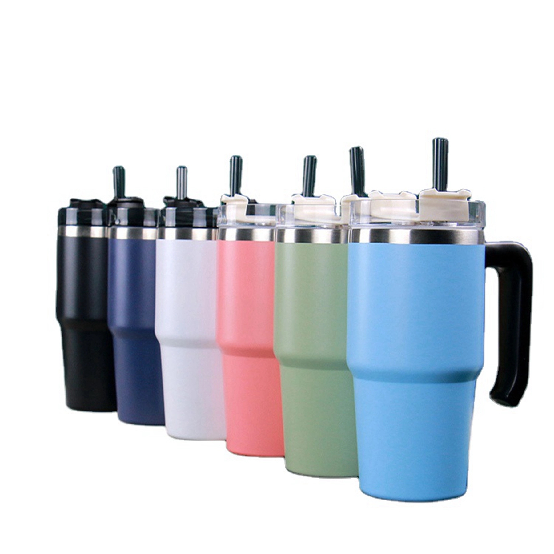 20 Oz. Double Wall Stainless Steel Vacuum Mug with Handle 2