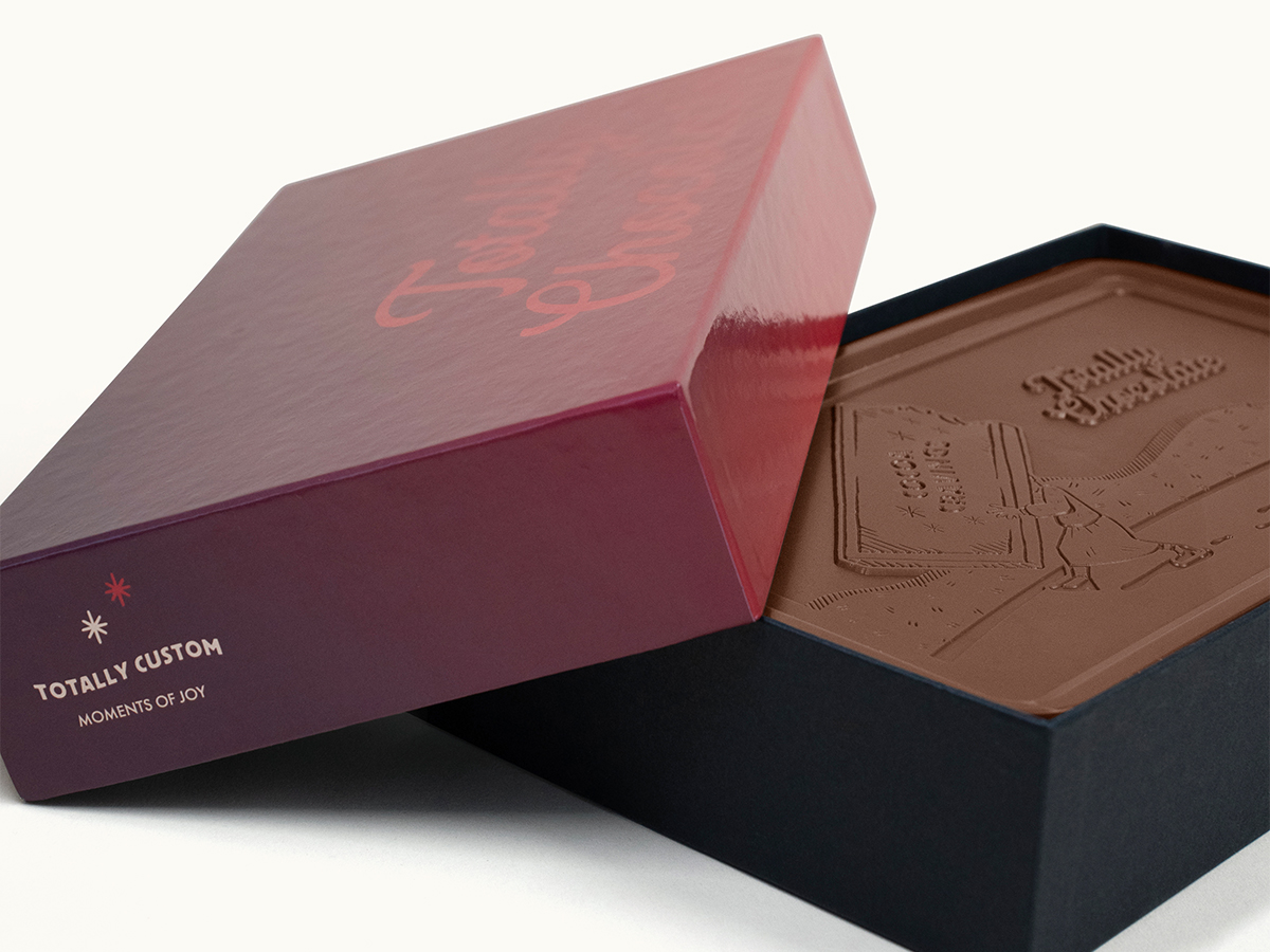 Mighty 8oz. Engraved Chocolate Bar with Luxury Custom Packaging 12