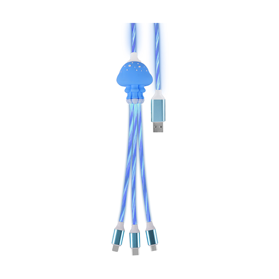Light-Up 3-in-1 Charging Cable with Optional Custom PVC Head 7