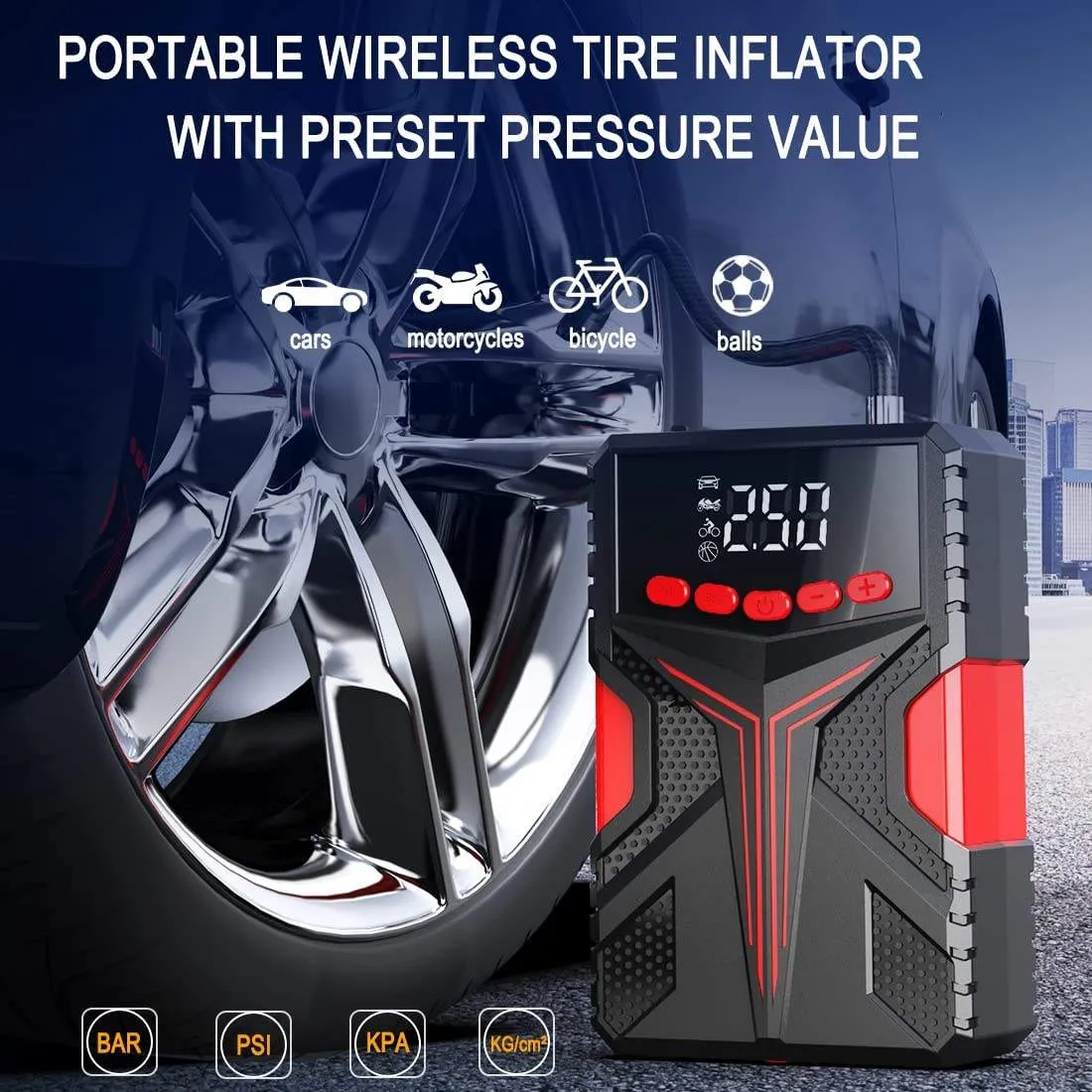 4 in 1 Multi-function Portable Car Emergency Jump Starter 7