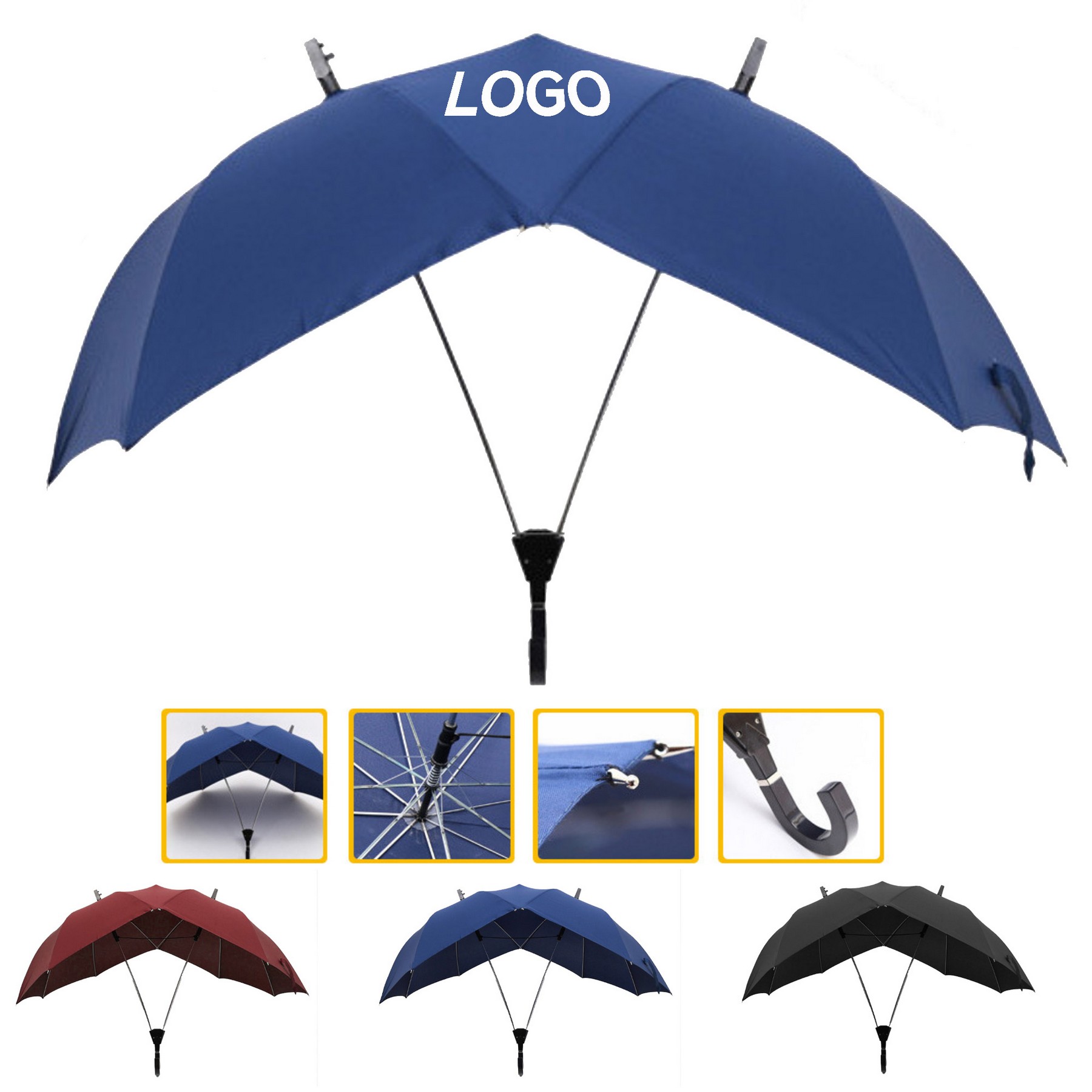 Large Automatic Double Umbrella 1