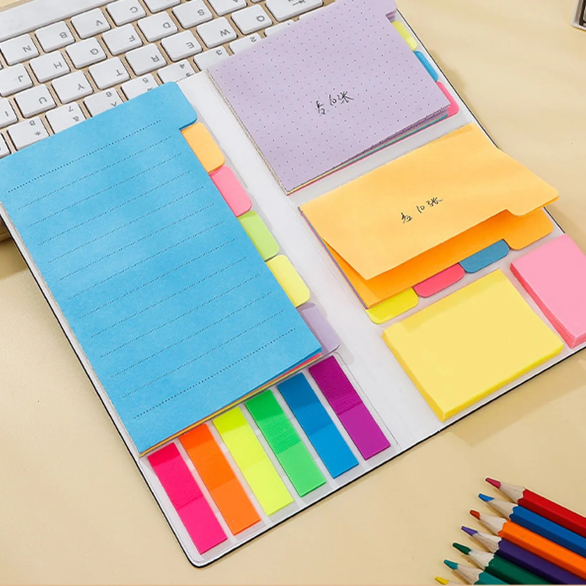 Color-Coded Sticky Notes Set With Tabs 1