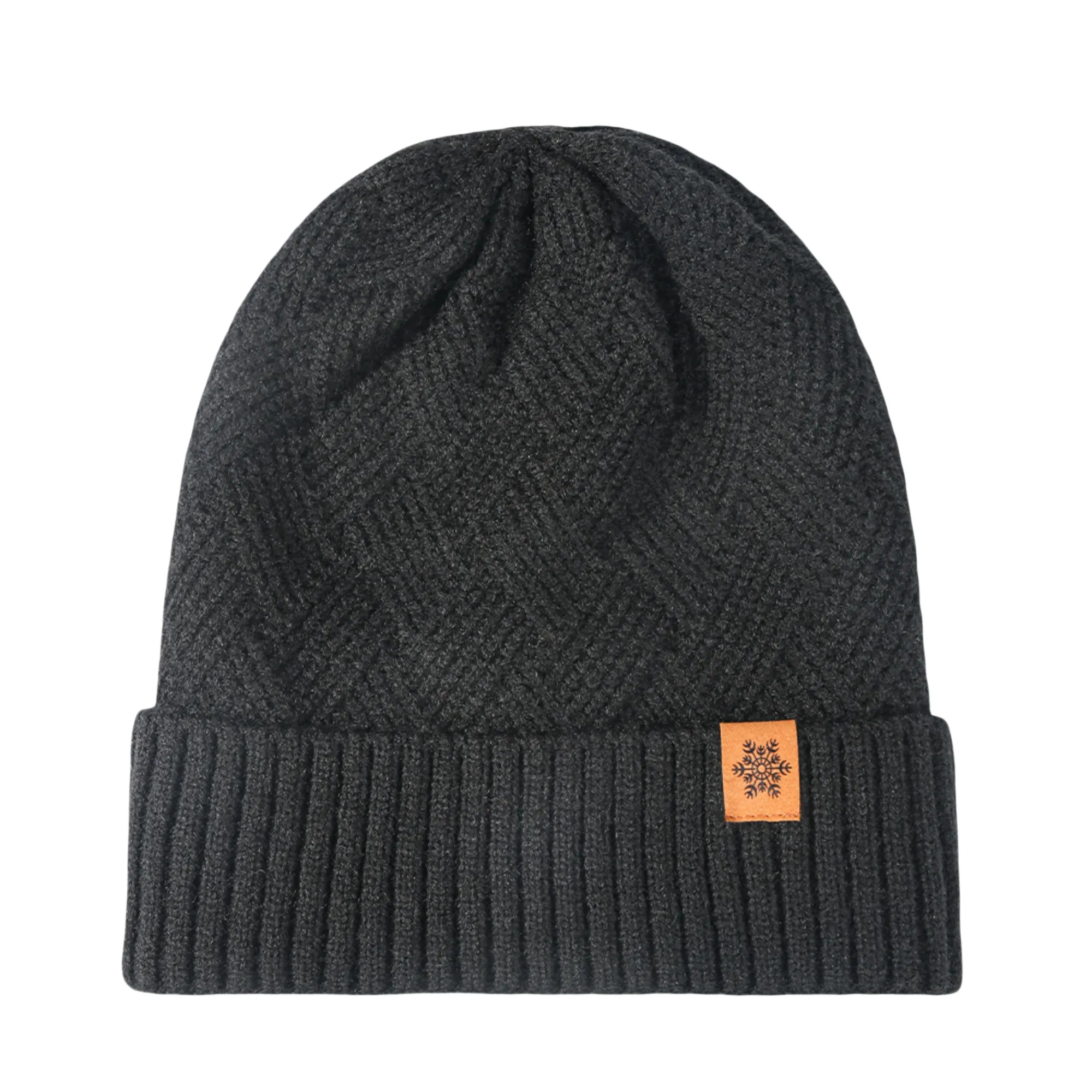 Fleece-Lined Thick Knit Hat 7