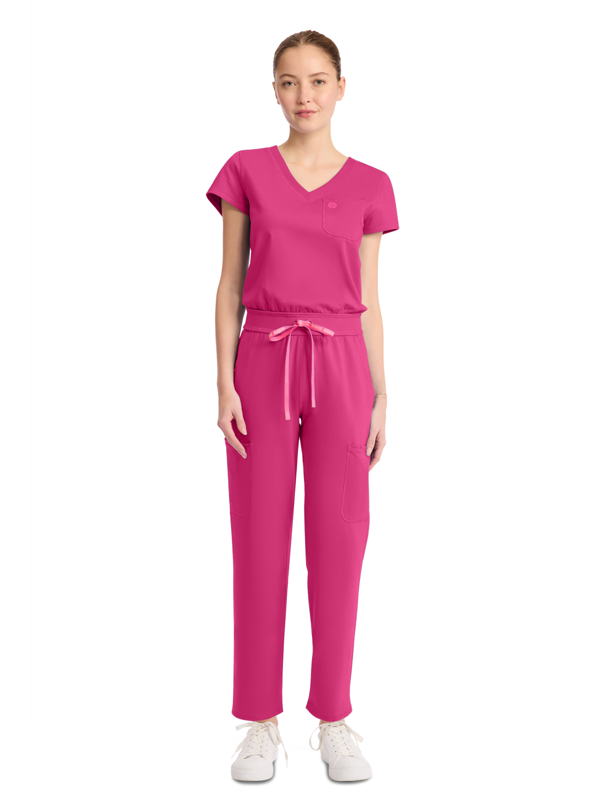 Med Couture - MC AMP KNIT - Women's 5-Pocket V-Neck Jumpsuit 4