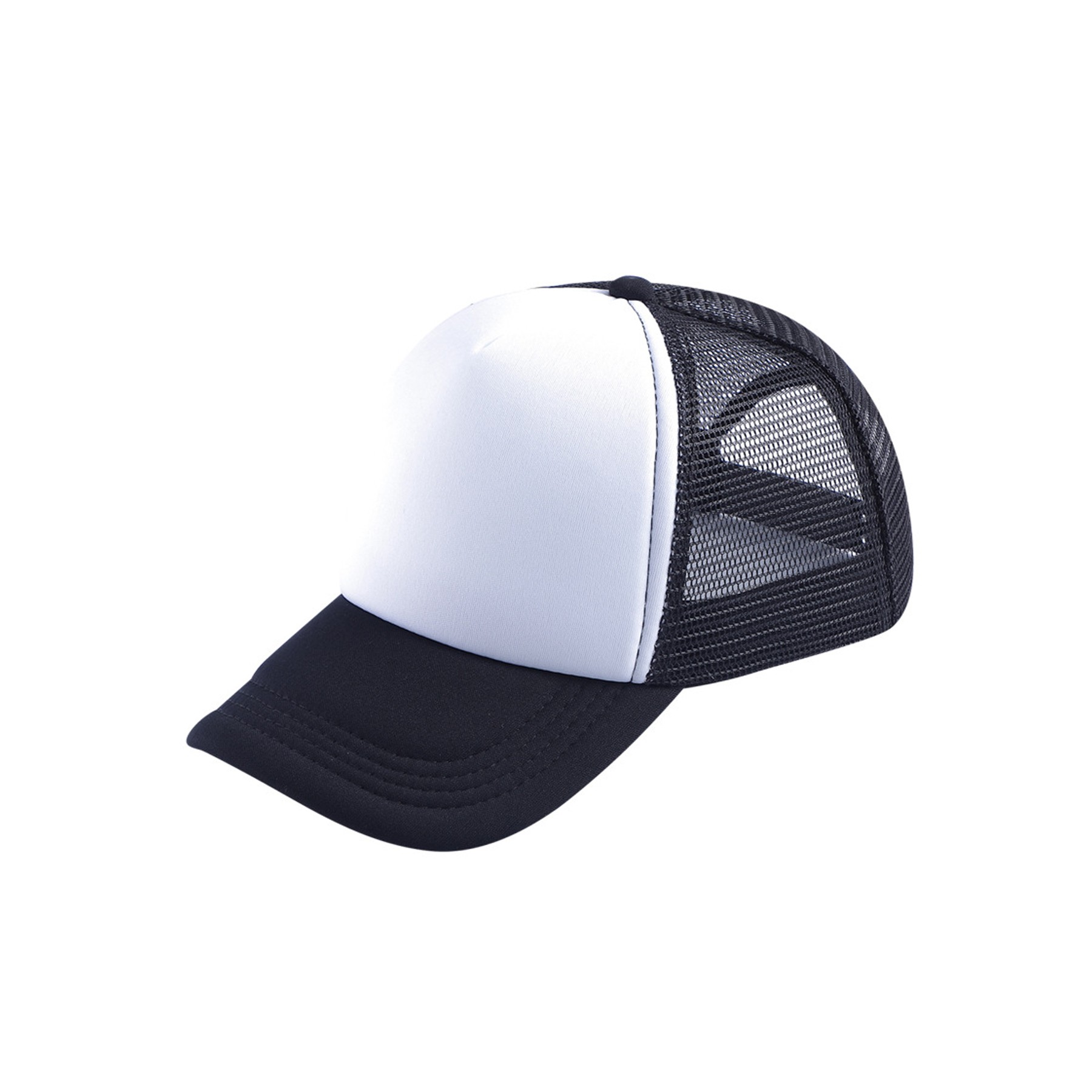 Curved Visor Baseball Cap W/ Mesh Back 13