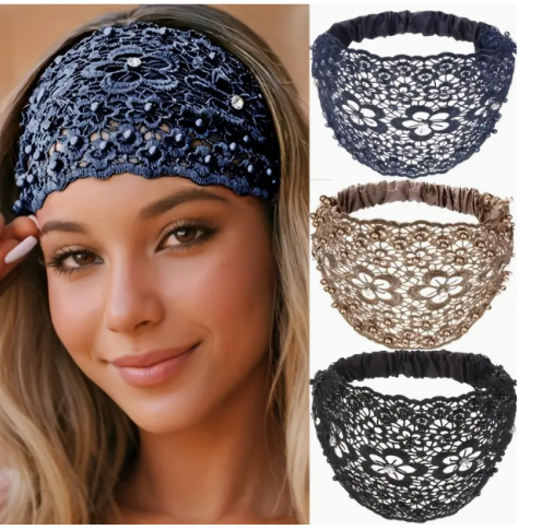 Lace Elastic Headbands 10