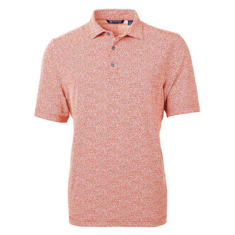 Cutter & Buck Virtue Eco Pique Botanical Print Recycled Men's Polo 10