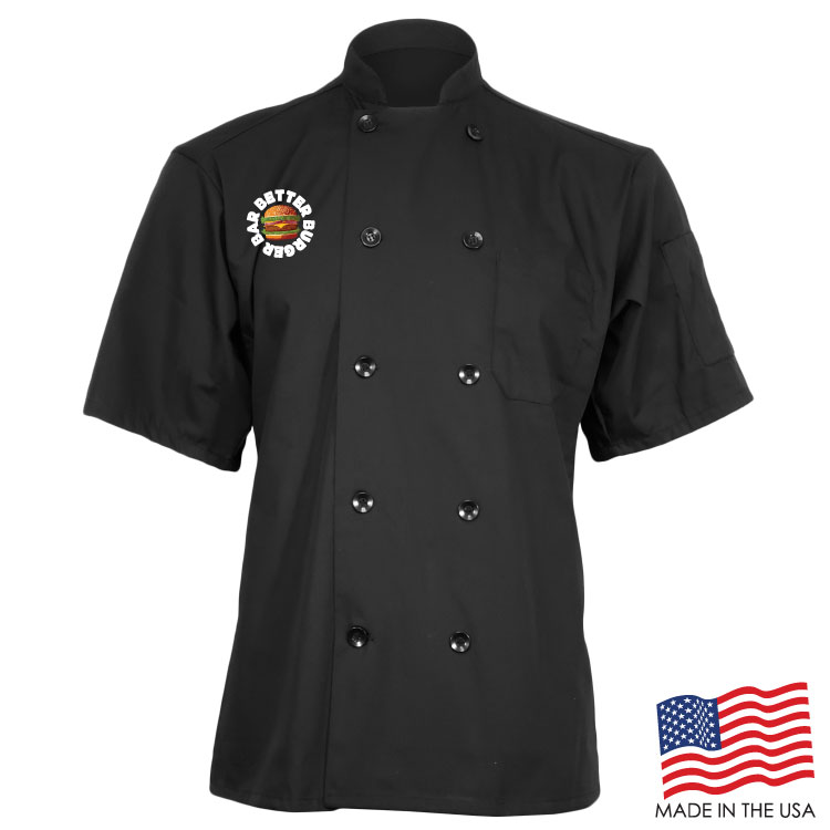 Mesh Back Chef Coat with Short Sleeves (FULL COLOR LOGO) 5