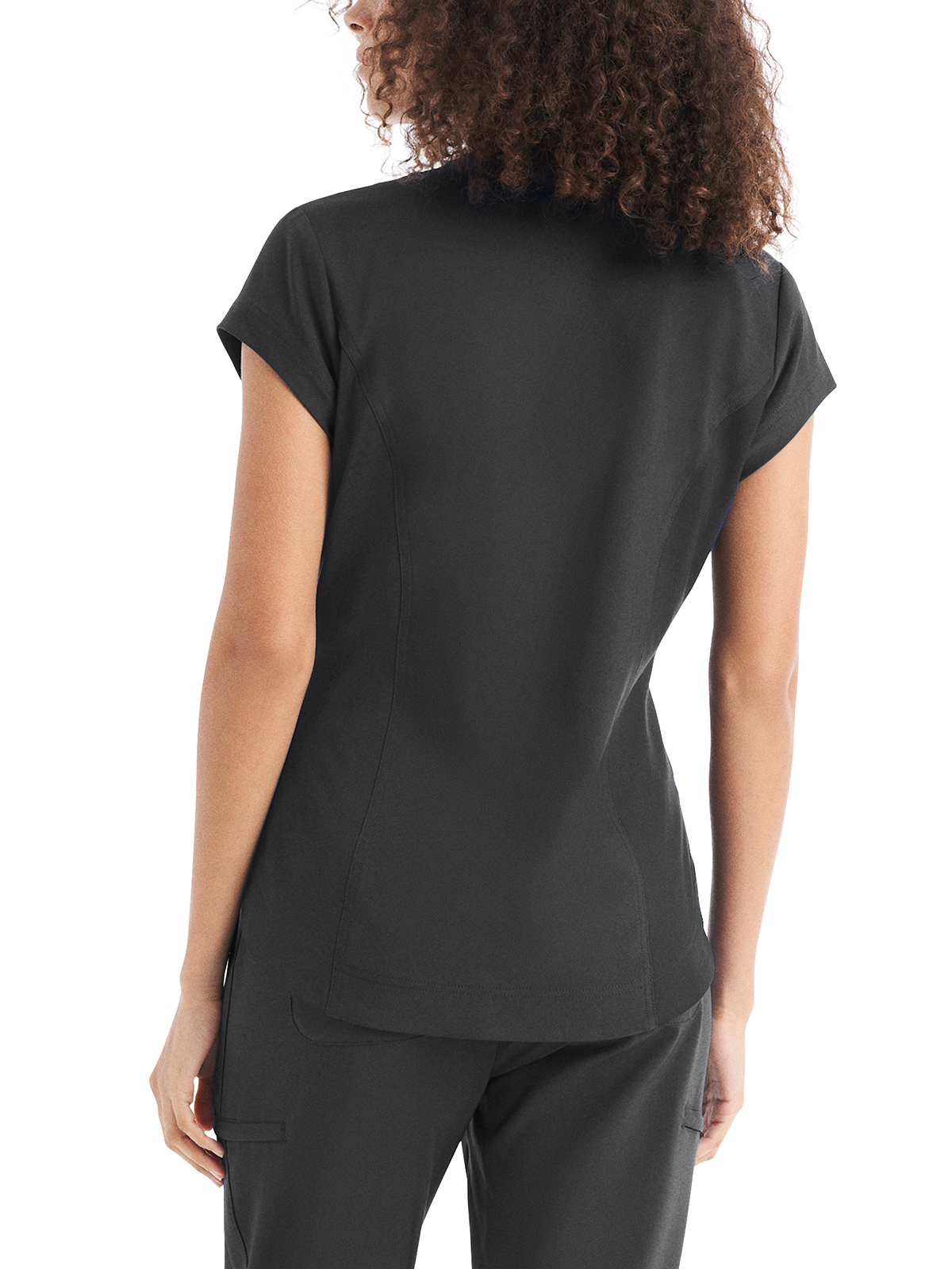 White Cross - CRFT - Women's One-Pocket V-Neck Top 6