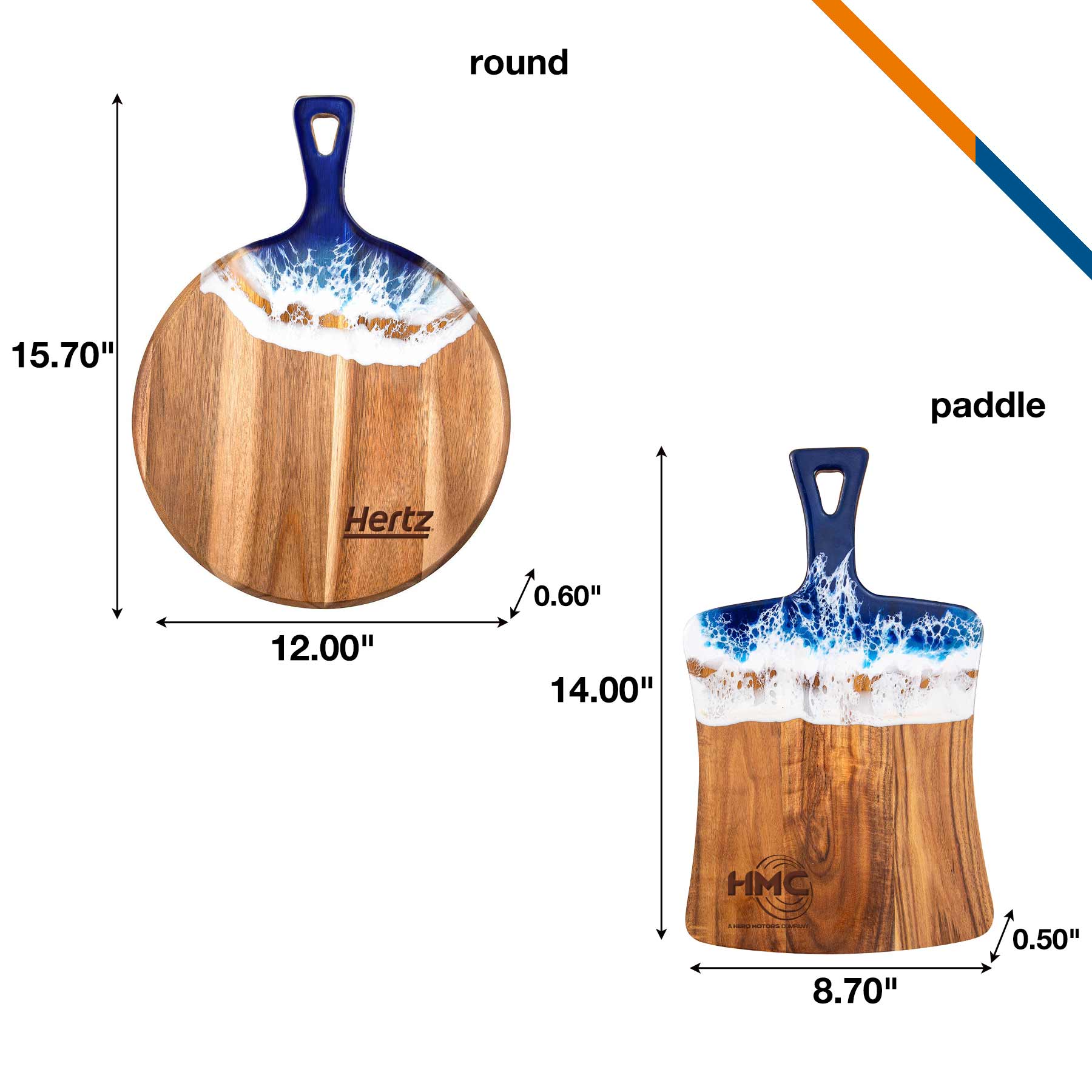 Voss Ocean Wood Resin Cutting Board 4