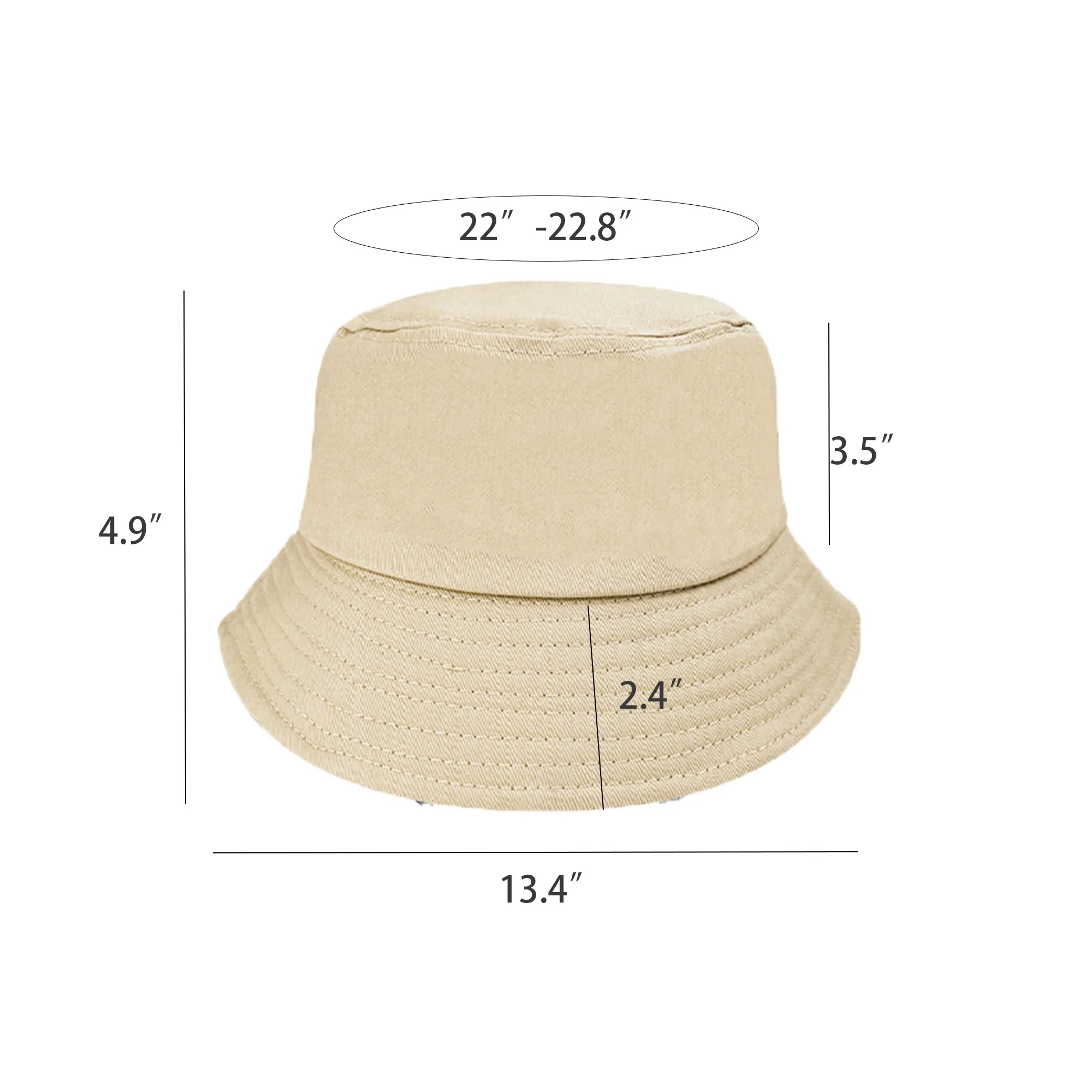 100% Cotton Bucket Hat 10
