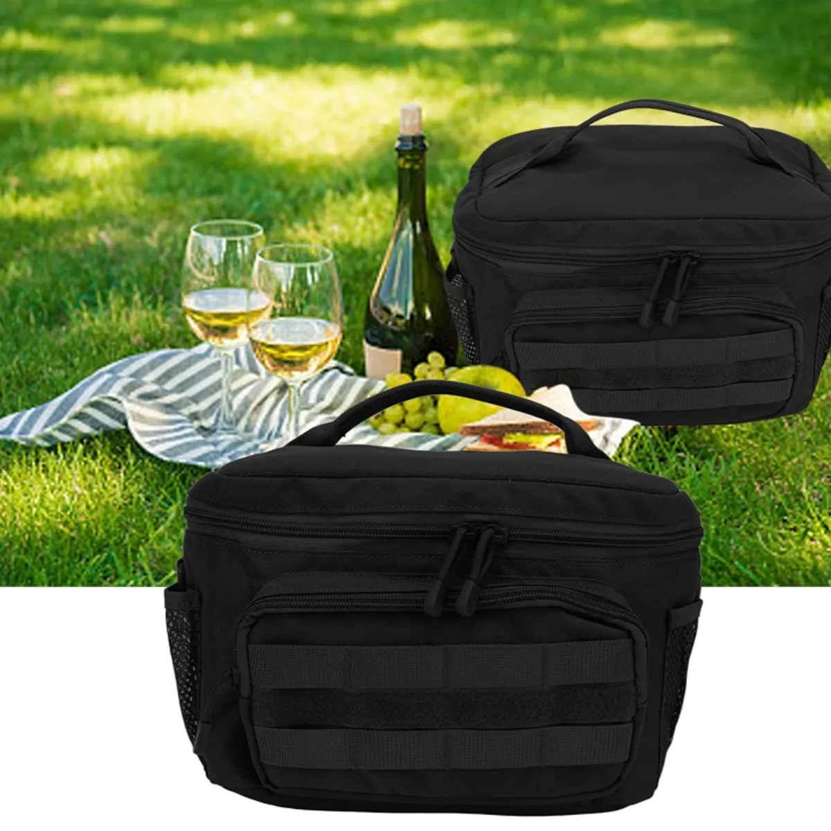Tactical MOLLE Camouflage Insulated Lunch Cooler Bag 5