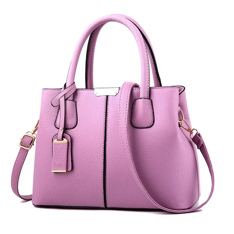 PU Lychee Handbag, custom tote bag with logo imprint 6