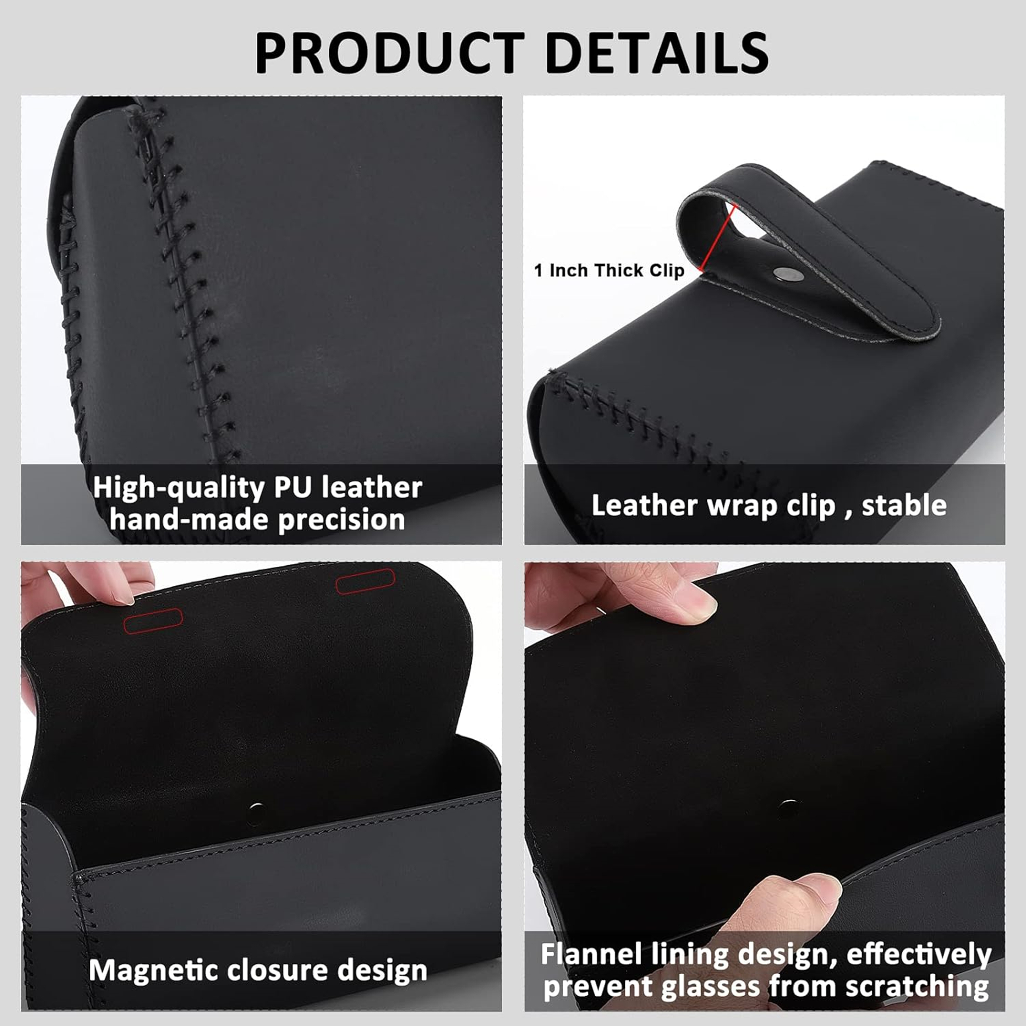 Sunglasses Storage Case Holder For Car Sun Visor 5
