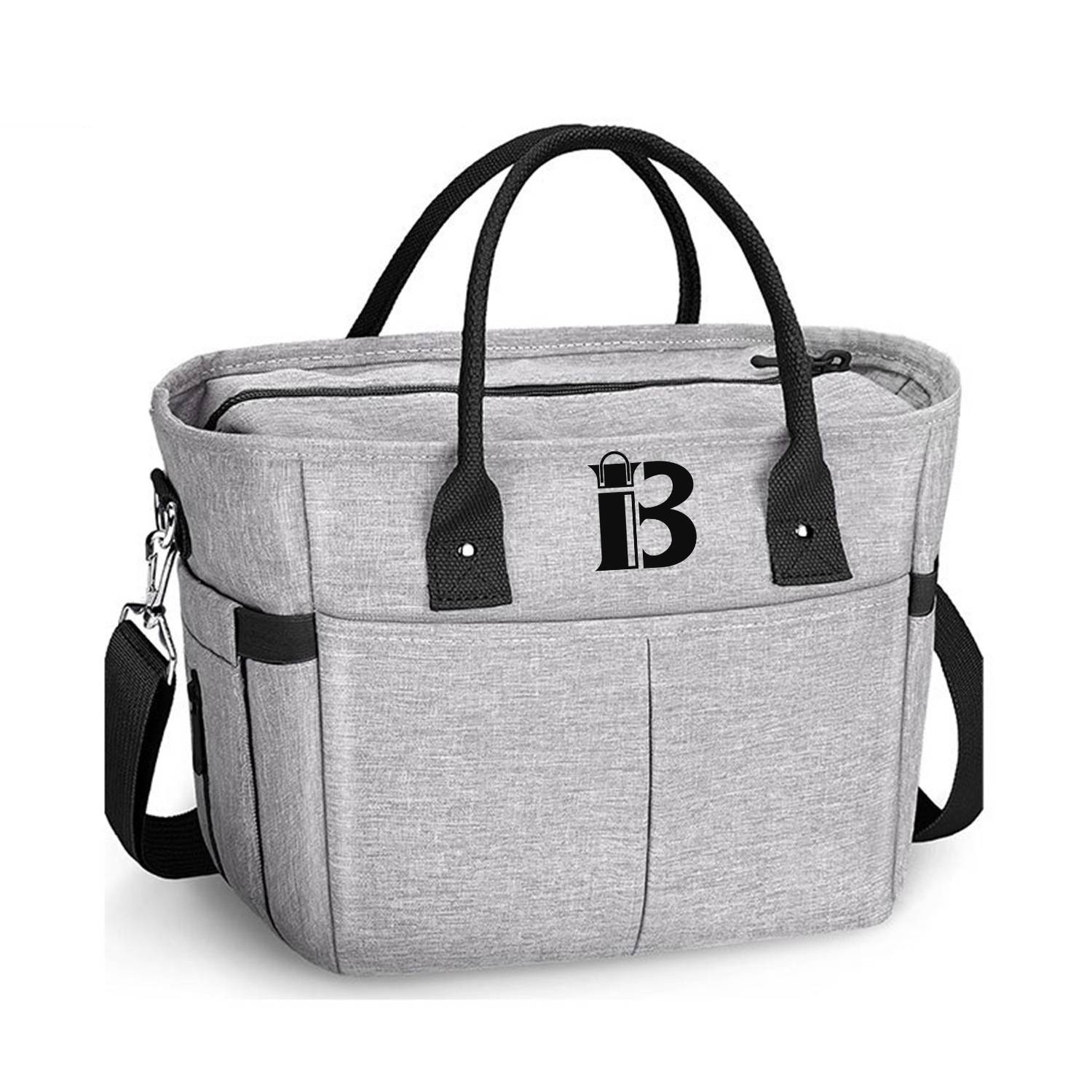 10L Oxford Insulated Lunch Cooler Bag w/ Pockets