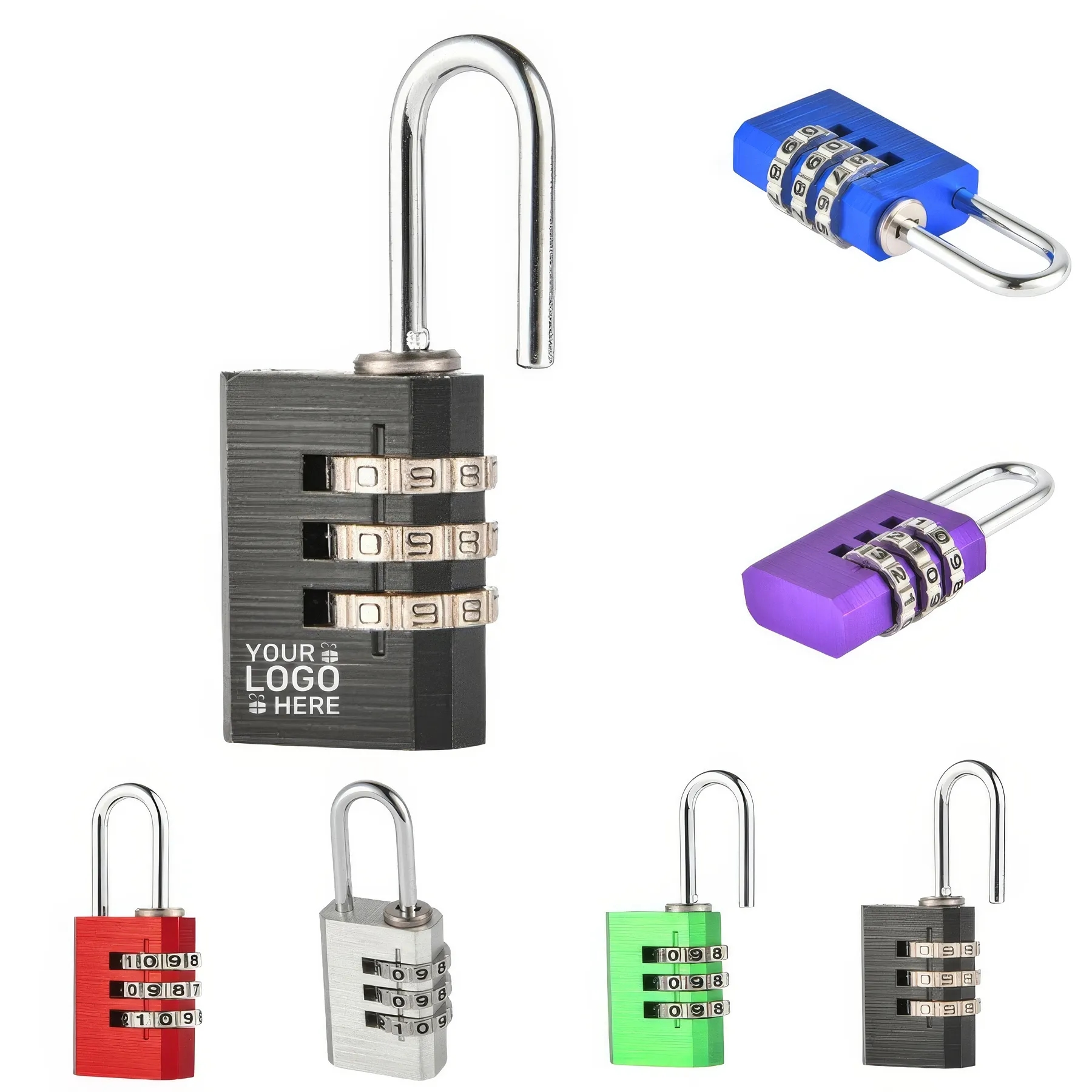 3 Digit Small Combination Lock Tiny Padlock 2