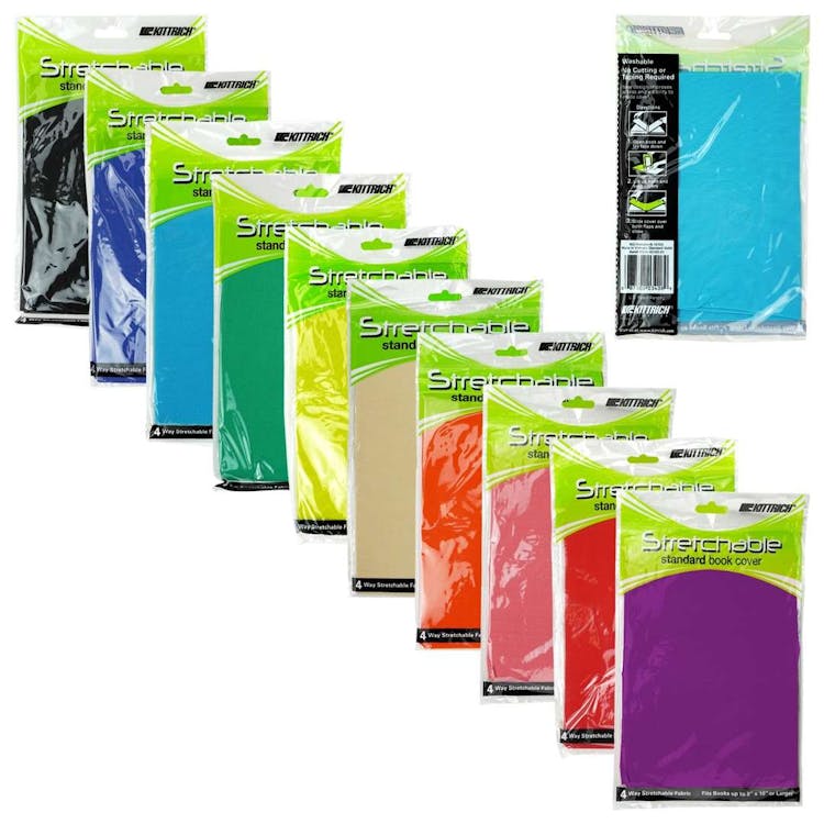 Soild Standard Book Covers - 10 Assorted Colors 2