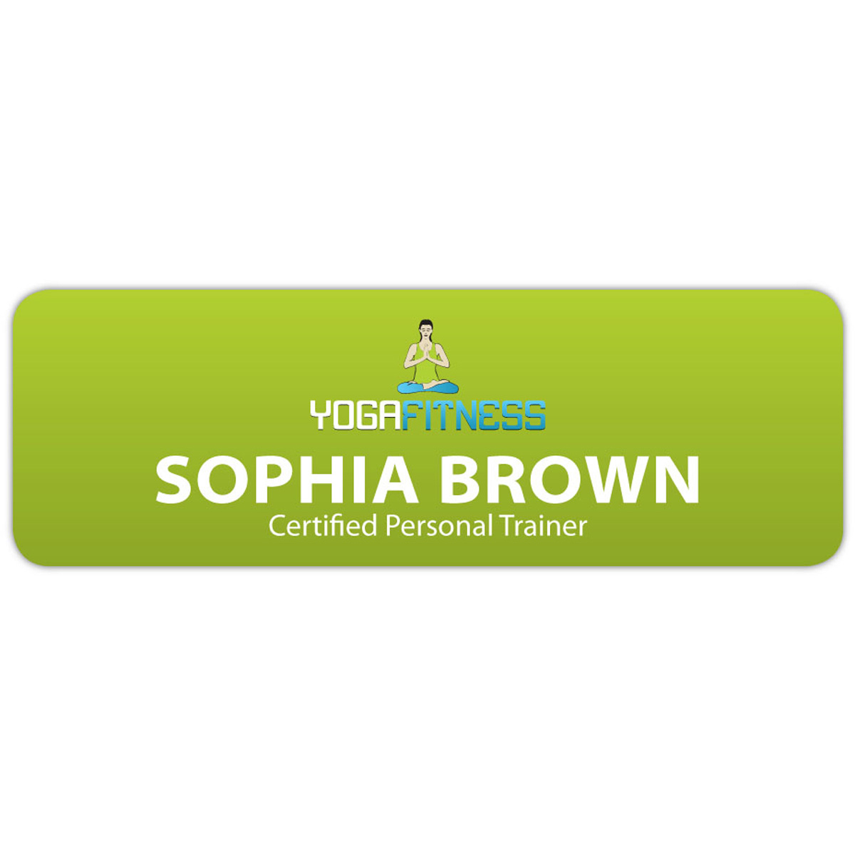 St. Paul Plastic Name Badge (Custom sized between 0 and 3 sq. in.) 1