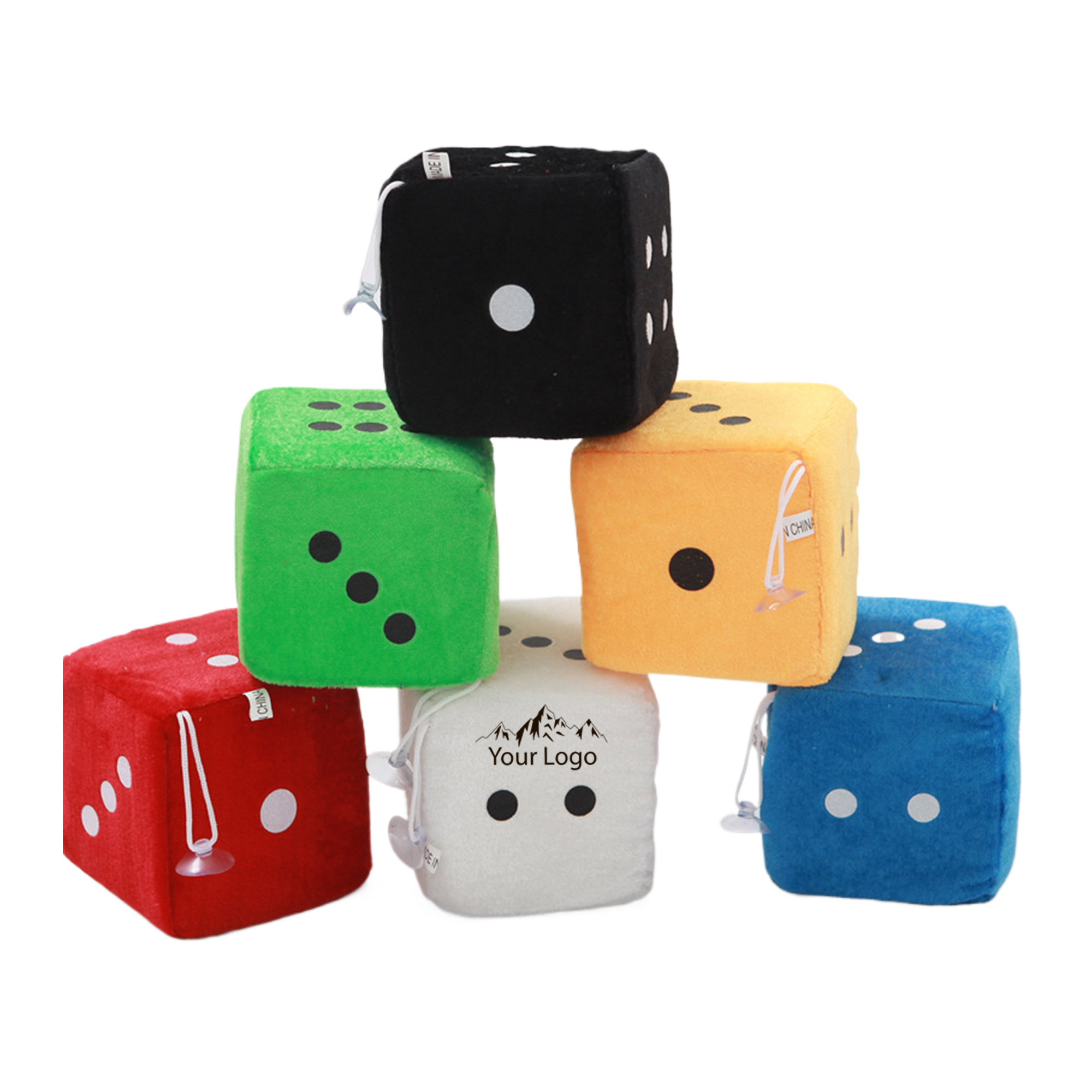 Fuzzy Dice Car Accessories Decompression Toy 3