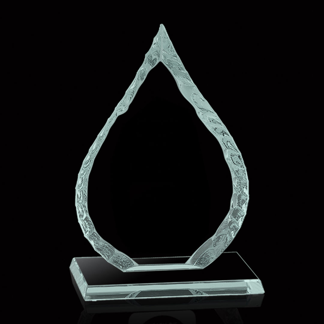 Iceberg Oil Drop Award on Base - Jade 10