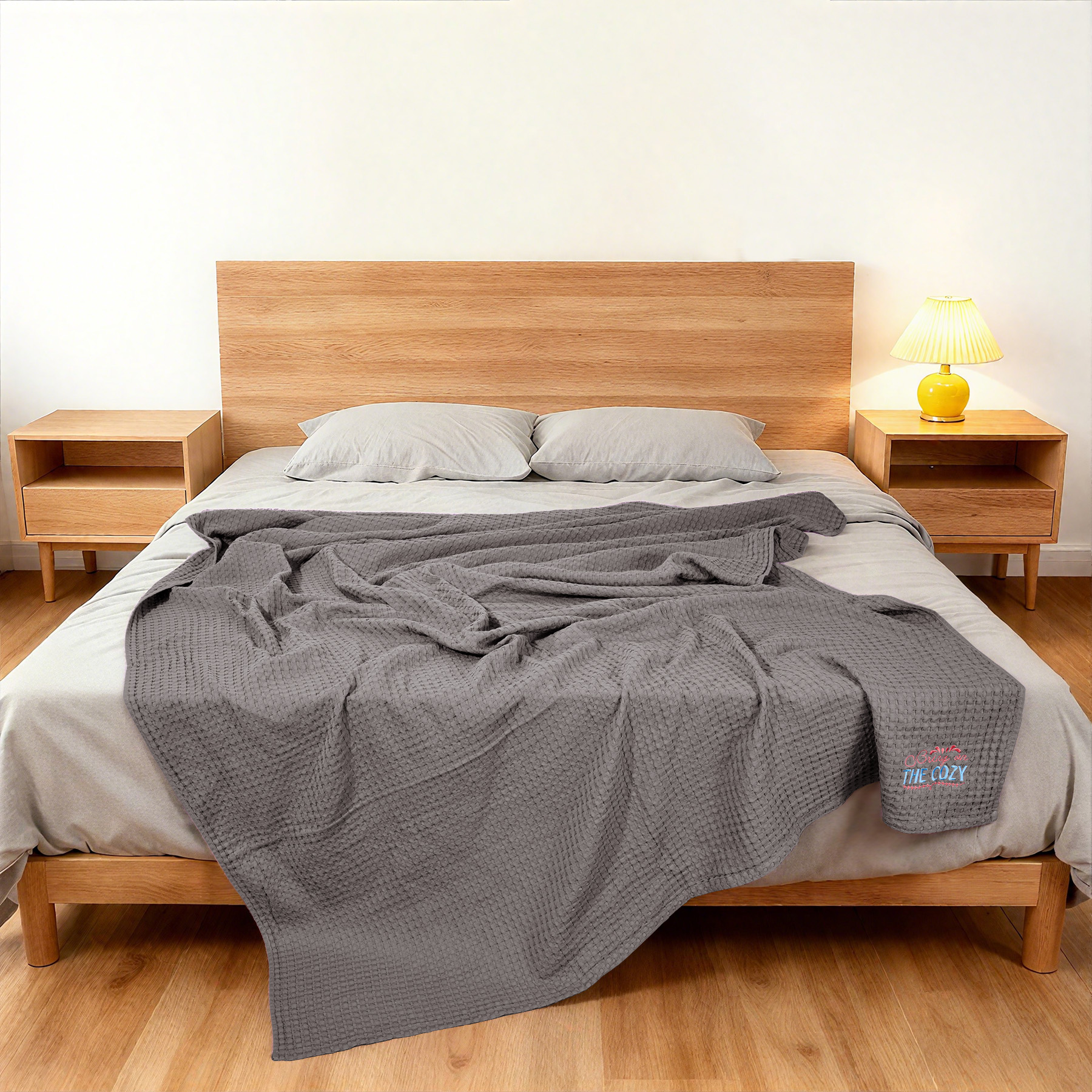 Pure Cotton Waffle Weave Blanket 10