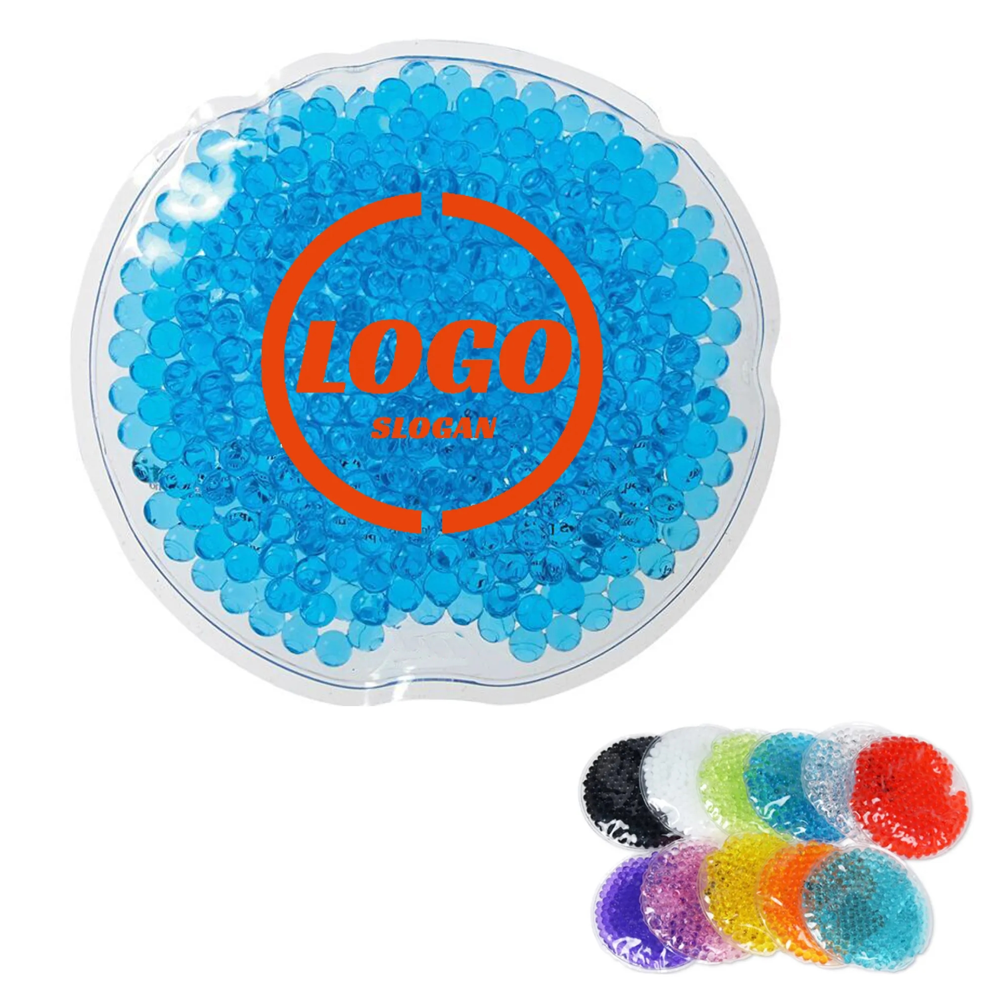 5" Dia Round Hot/Cold Gel Beads Pack MOQ50pcs 6