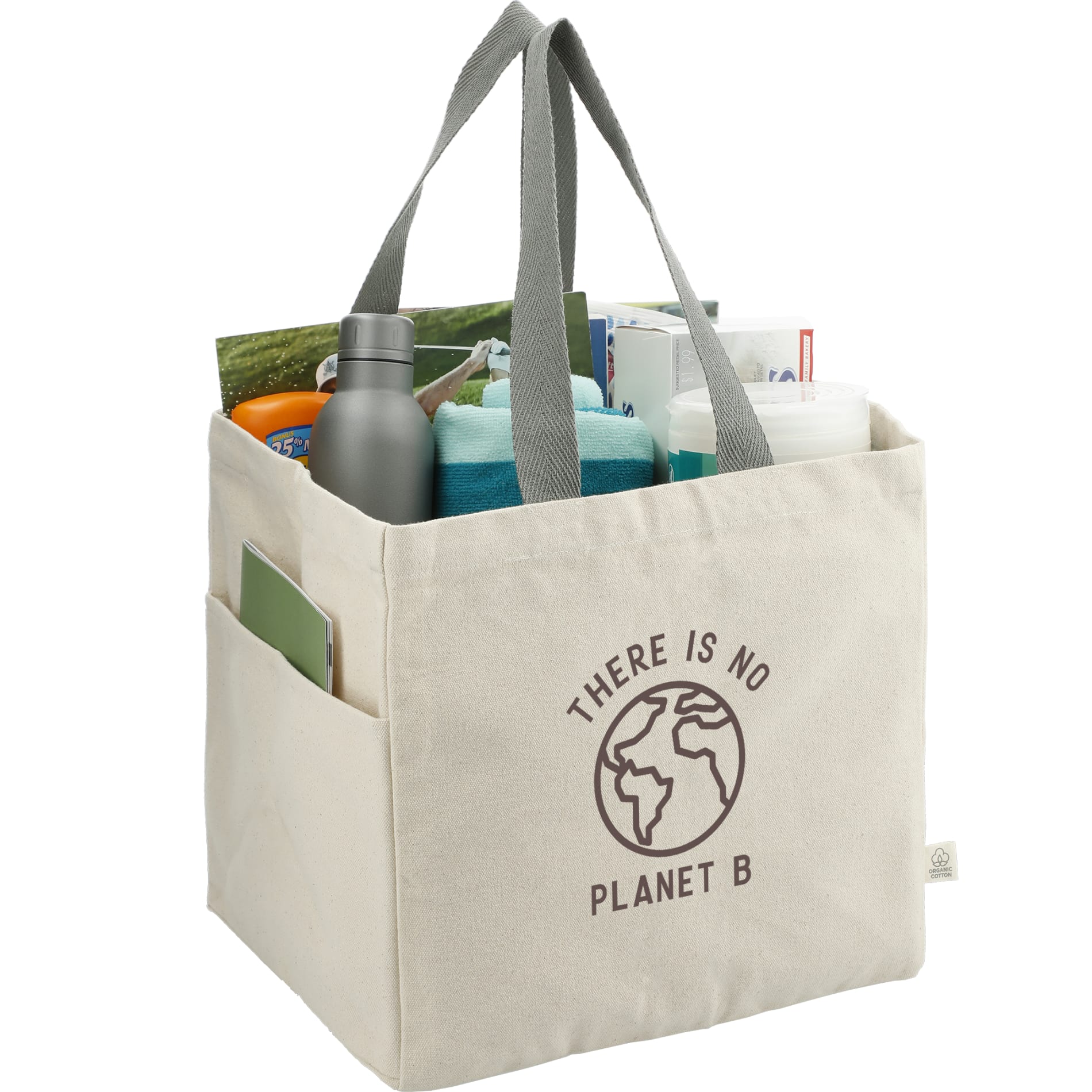 Organic 14oz Cotton Shopper Tote 23