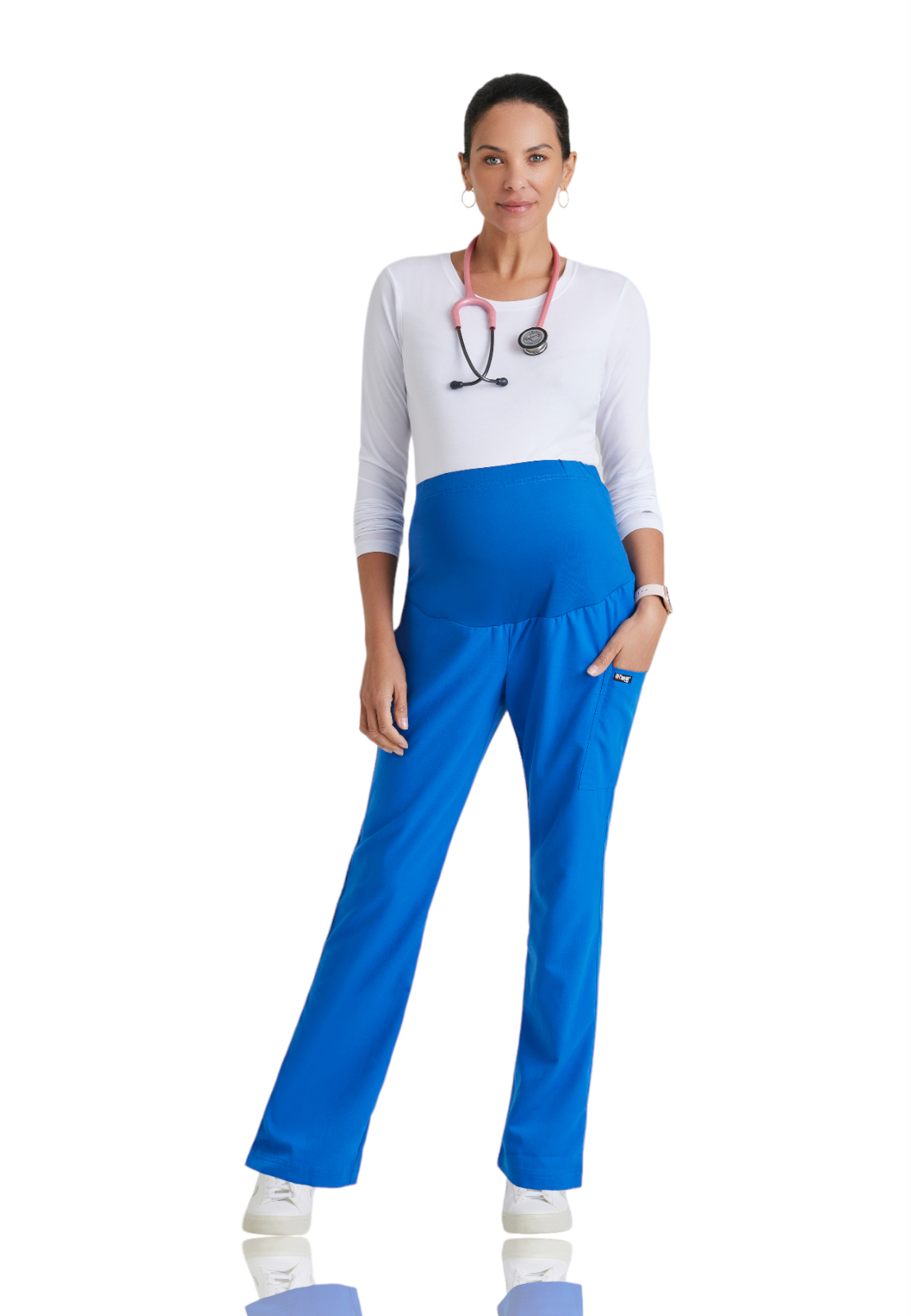 Grey's Anatomy Classic - Women's One-Pocket Lilah Maternity Scrub Pant 10