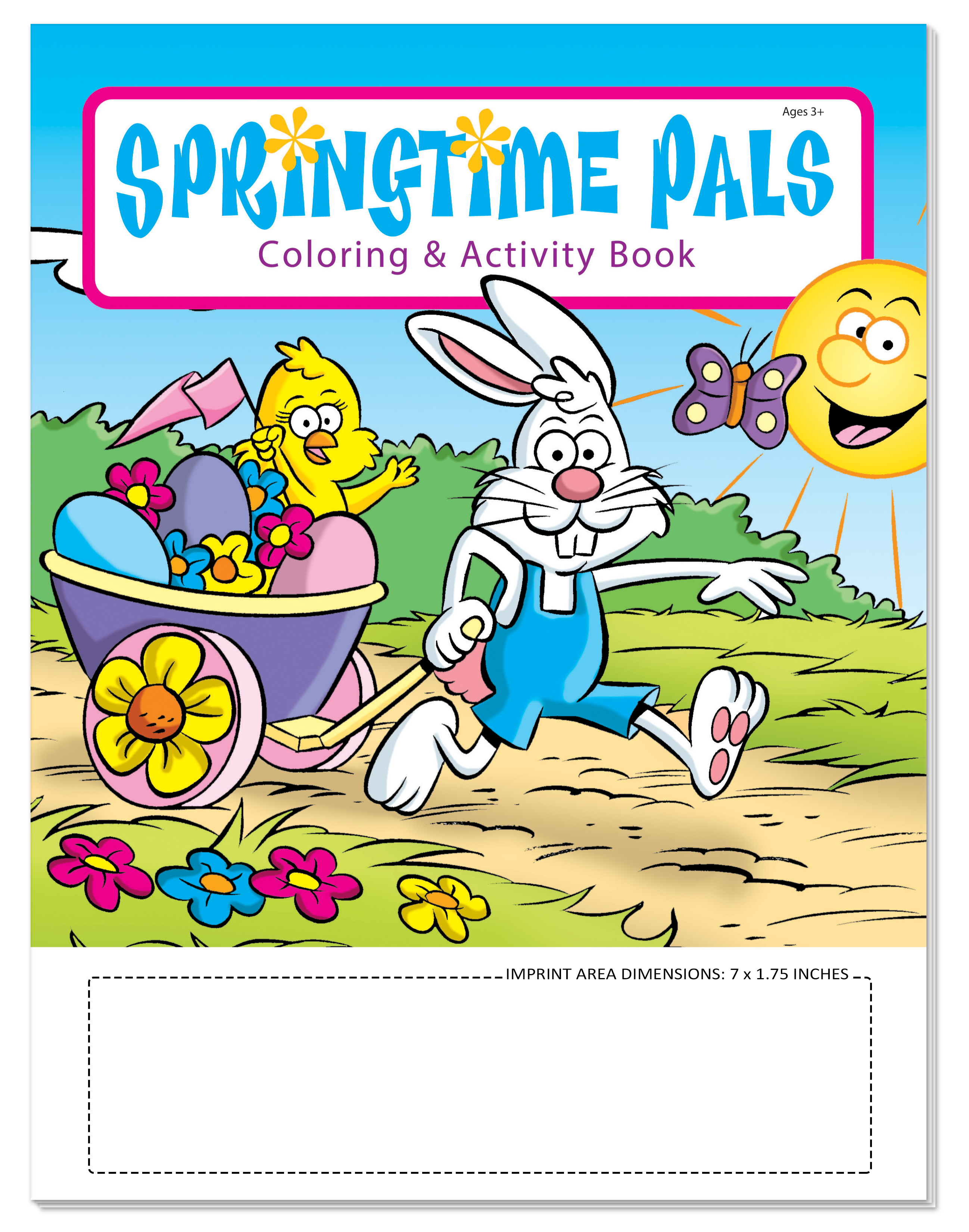 COLORING SET - Springtime Pals Coloring Book Fun Pack 4