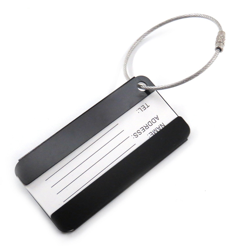 Aluminium Alloy Luggage Tag W/ Keyring 2