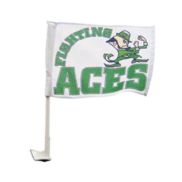 Car Flag DOUBLE SIDED Economy Polyester - Custom Printed 1