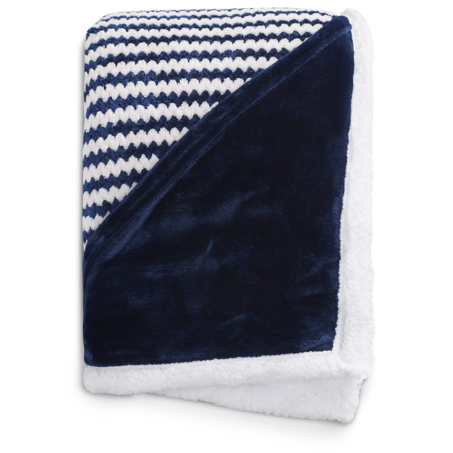 Field & Co.® Chevron Striped Sherpa Blanket 95