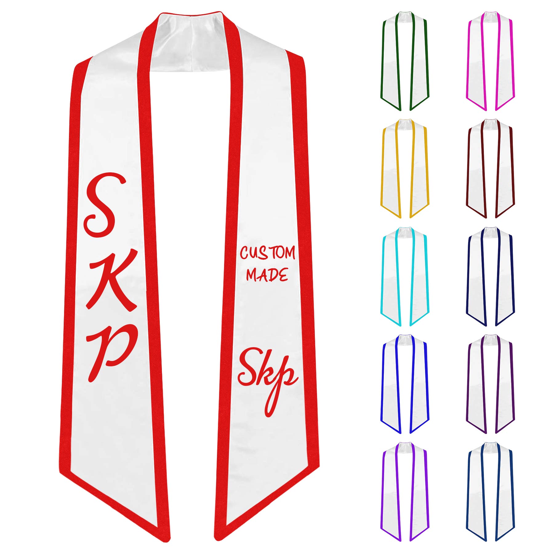 Graduation Clothing Sash With Hemming 1