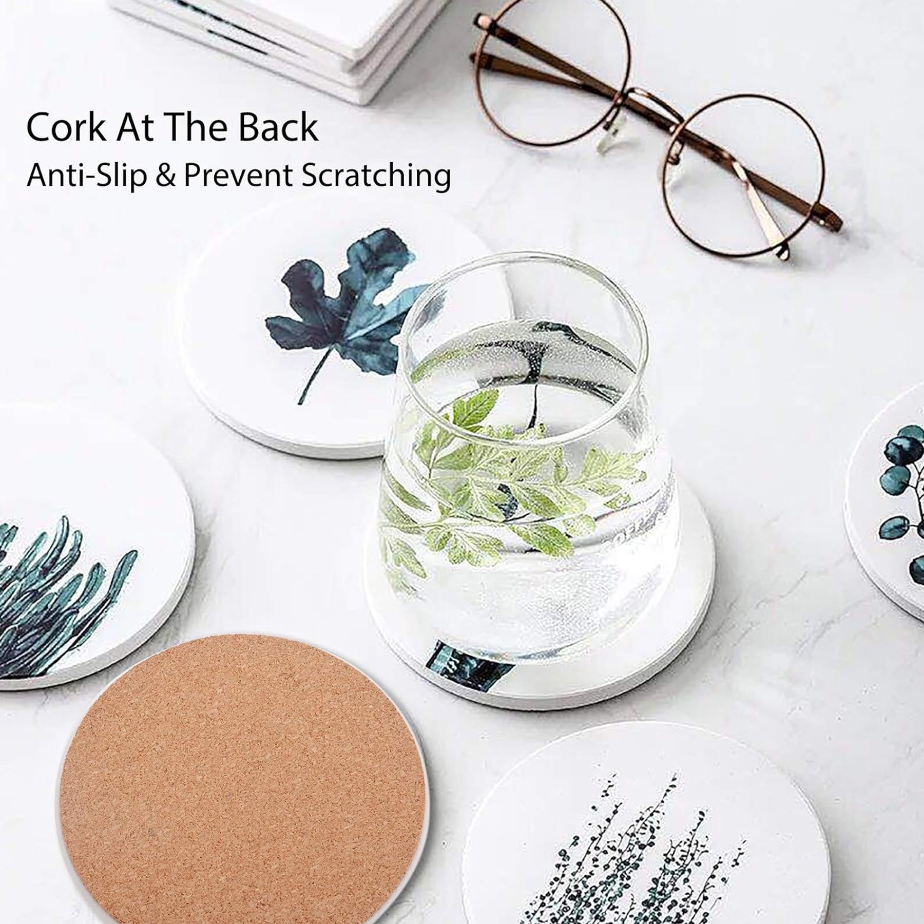 Round Ceramic Coaster 4