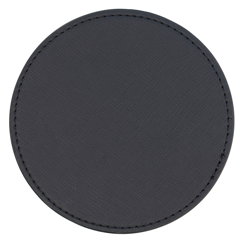 iPosh PU Leather Round Coaster 2