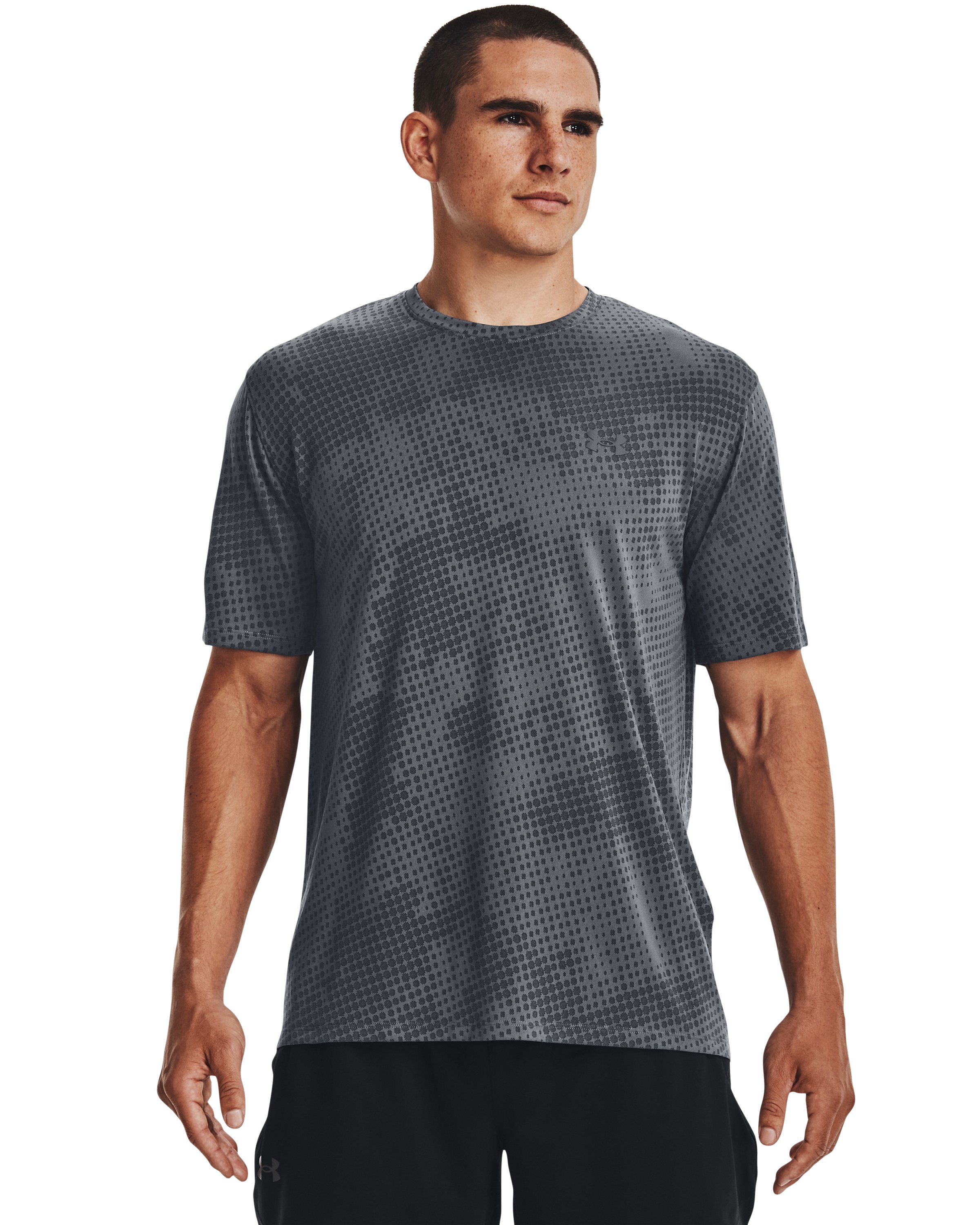 UA Vent Jacquard Men's Training Short Sleeve 2