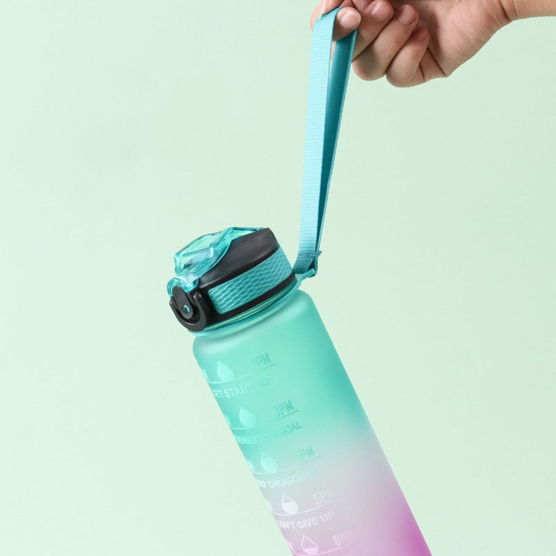32Oz Motivational Fitness Leak-Proof Sports Water Bottle 12