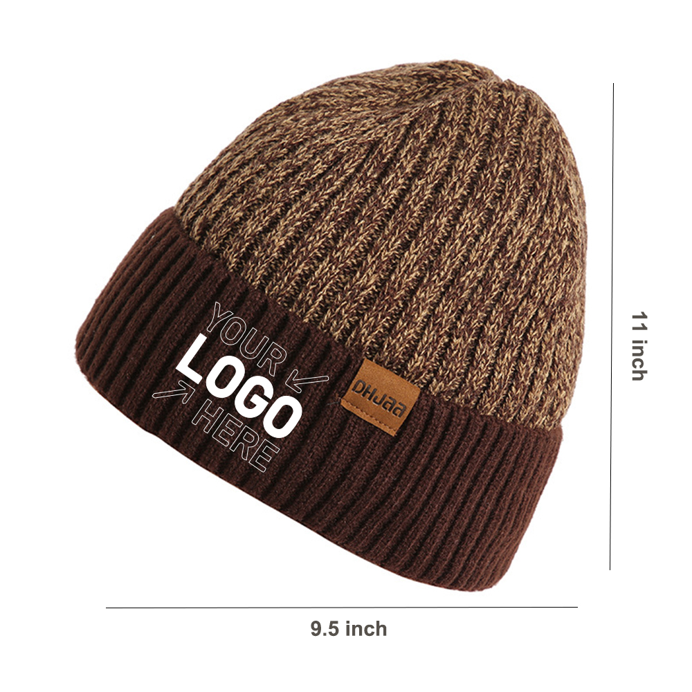 Autumn and winter neutral European and American solid color warm hat 5