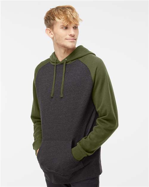 Unisex Raglan Hooded Sweatshirt - IND40RP 37