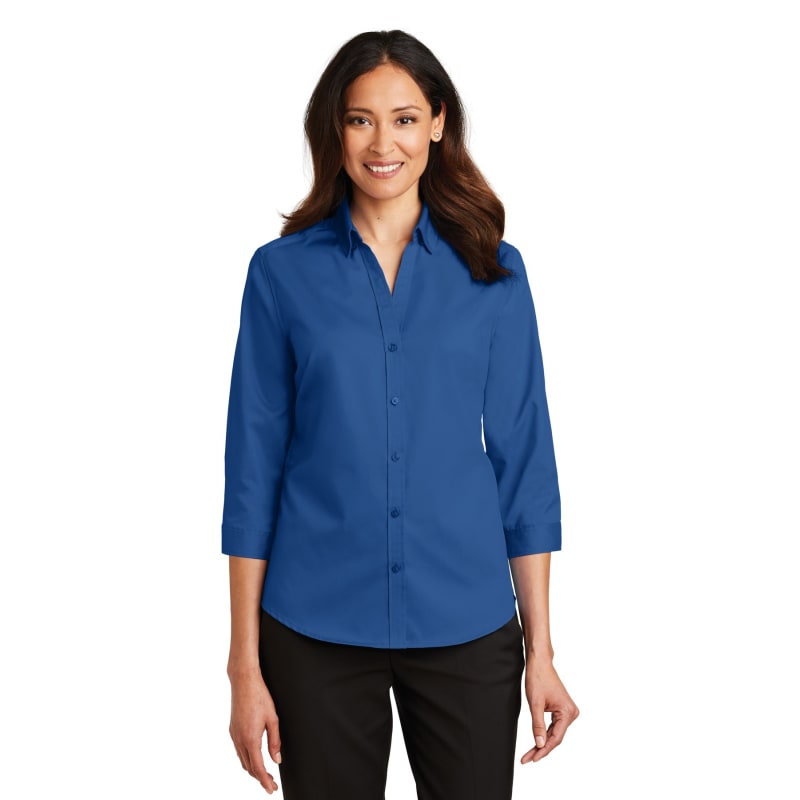 Port Authority Ladies 3/4-Sleeve SuperPro Twill Shirt. 21