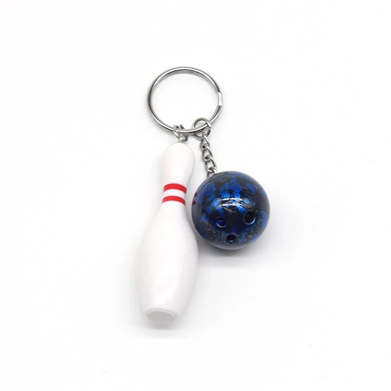 2 in 1 Bowling Metal Keychain 6